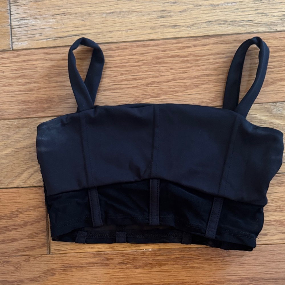 TIGER FRIDAY DANCEWEAR CONVENTION BRA EUC LIKE NEW CHILD LARGE BLACK JAZZ TAP
